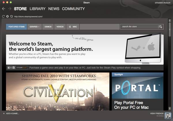 “steam” is not optimized for your mac.